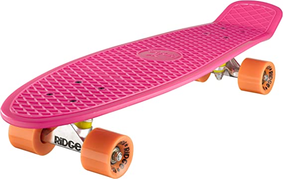 Ridge Skateboards Big Brother Retro Cruiser Skateboard 27" Board Pink