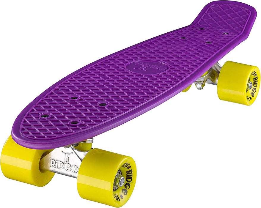 Ridge Retro Mini 22" Board Purple Cruiser Board - UK Manufactured