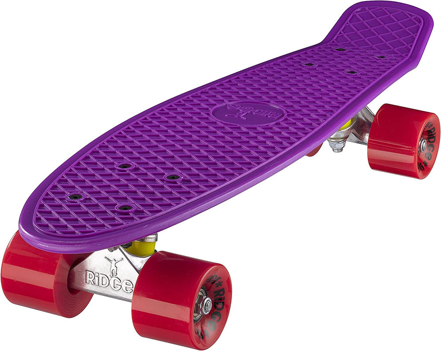 Ridge Retro Mini 22" Board Purple Cruiser Board - UK Manufactured