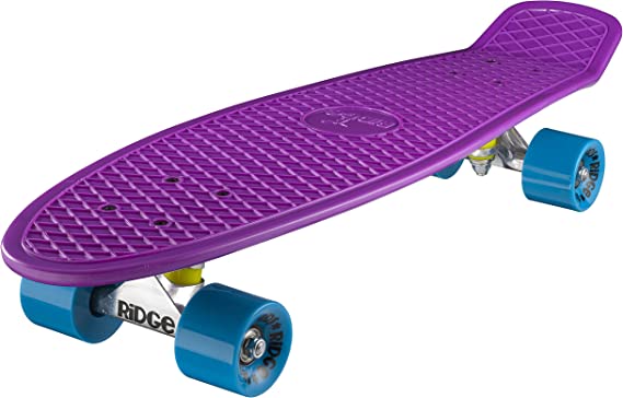 Ridge Skateboards Big Brother Retro Cruiser Skateboard 27" Board Purple