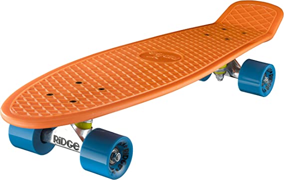 Ridge Skateboards Big Brother Retro Cruiser Skateboard 27" Board Orange