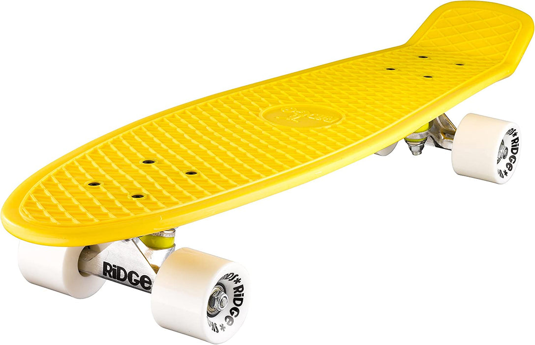 Ridge Skateboards Big Brother Retro Cruiser Skateboard 27" Board Yellow