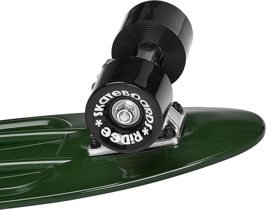 Ridge Skateboards Organics Complete Evergreen Mini Cruiser Skateboard 22" - UK Manufactured