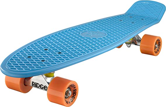 Ridge Skateboards Big Brother Retro Cruiser Skateboard 27" Board Blue