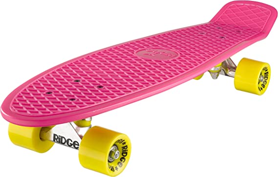 Ridge Skateboards Big Brother Retro Cruiser Skateboard 27" Board Pink