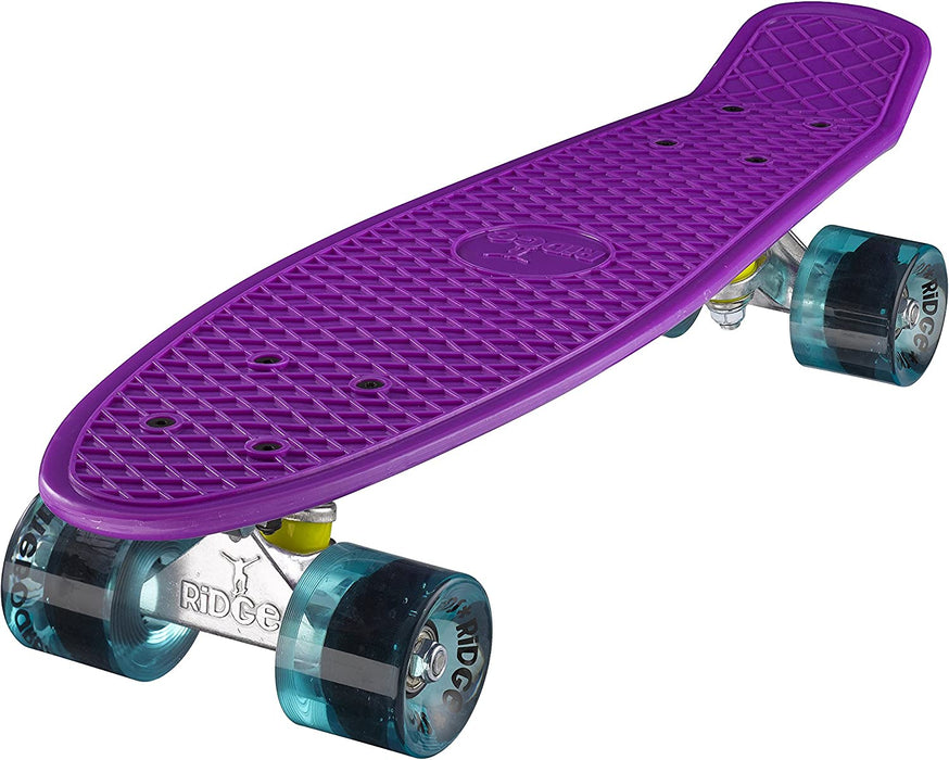 Ridge Retro Mini 22" Board Purple Cruiser Board - UK Manufactured