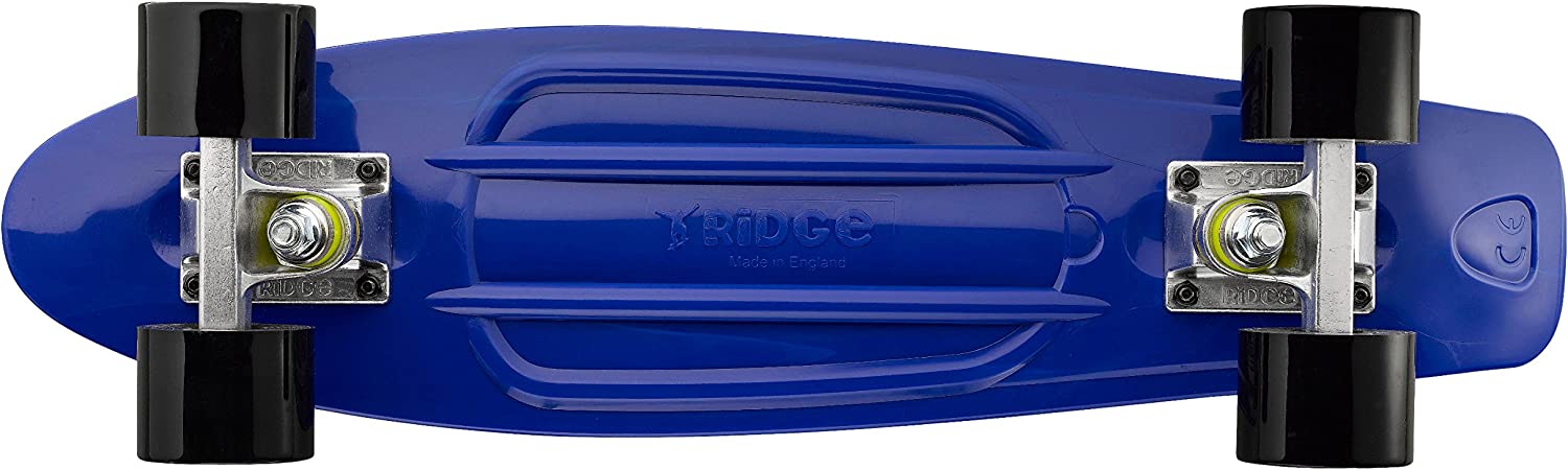 Ridge Skateboards Organics Complete Mini Cruiser Yves Blue Skateboard 22" - UK Manufactured