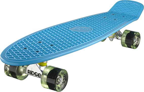 Ridge Skateboards Big Brother Retro Cruiser Skateboard 27" Board Blue