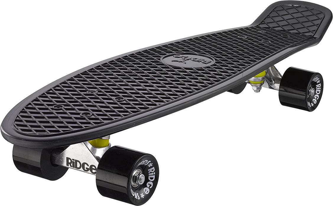 Ridge Skateboards Big Brother Retro Cruiser Skateboard 27" Board Black