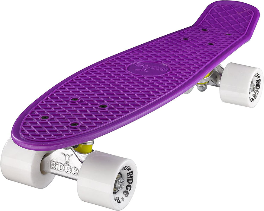 Ridge Retro Mini 22" Board Purple Cruiser Board - UK Manufactured