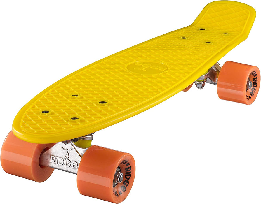 Ridge Retro Mini Cruiser 22" Yellow Board - UK Manufactured