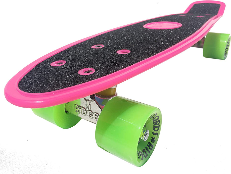 Ridge Skateboards Gripped 22" Gripped Board Pink Mini Cruiser