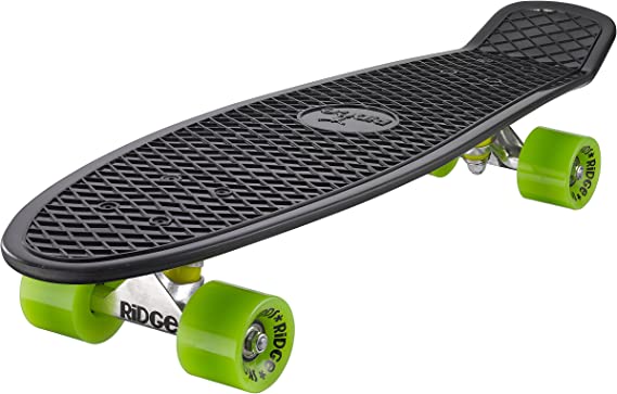 Ridge Skateboards Big Brother Retro Cruiser Skateboard 27" Board Black