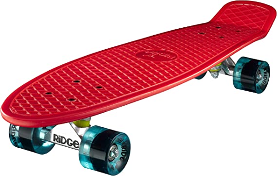 Ridge Skateboards Big Brother Retro Cruiser Skateboard 27" Board Red