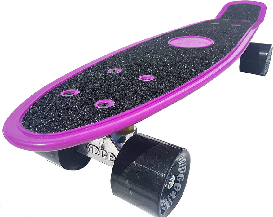 Ridge Skateboards Gripped 22" Gripped Board Purple Mini Cruiser