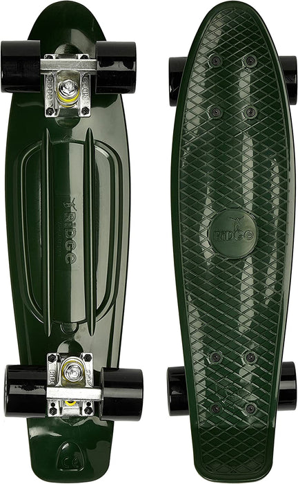 Ridge Skateboards Organics Complete Evergreen Mini Cruiser Skateboard 22" - UK Manufactured