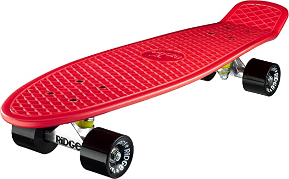 Ridge Skateboards Big Brother Retro Cruiser Skateboard 27" Board Red