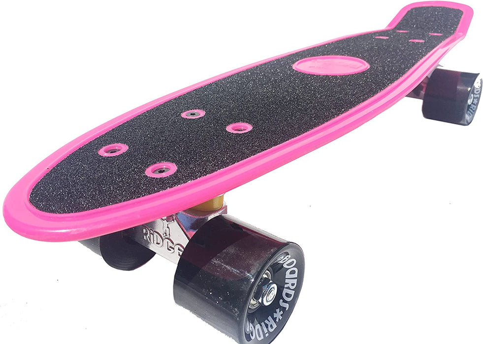 Ridge Skateboards Gripped 22" Gripped Board Pink Mini Cruiser