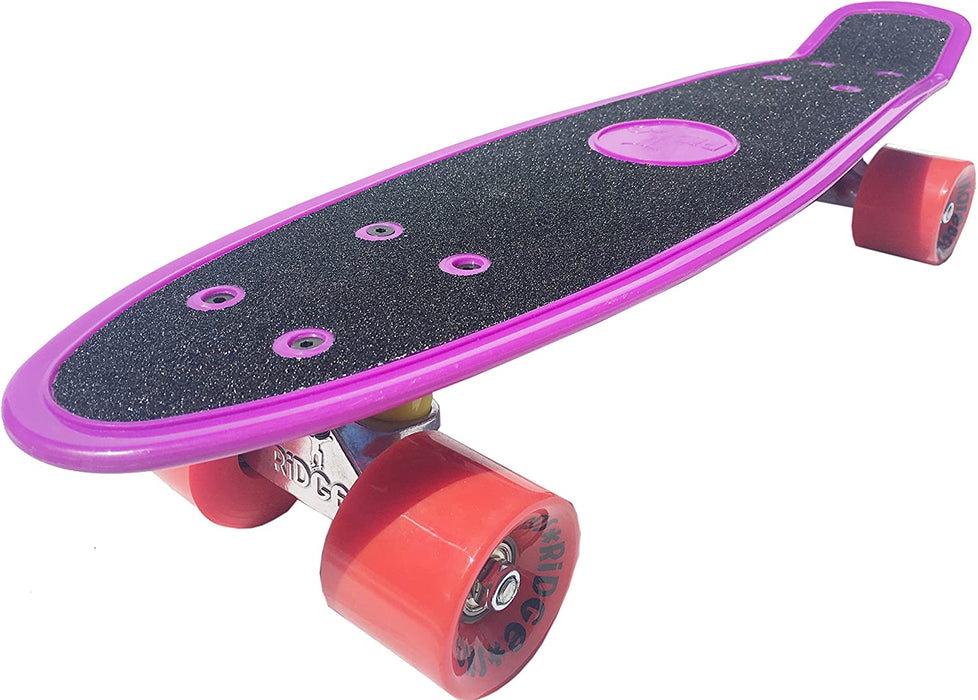 Ridge Skateboards Gripped 22" Gripped Board Purple Mini Cruiser