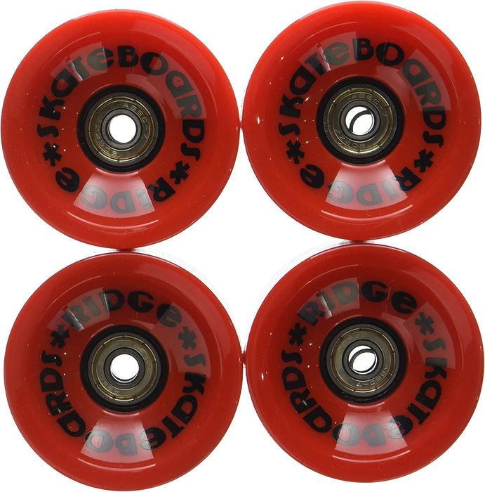 Ridge Skateboards Wheels Red 70mm